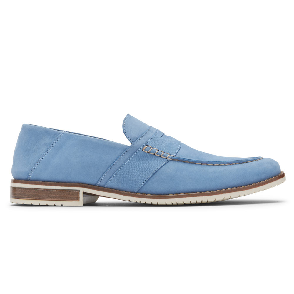 Rockport Loafers For Mens Blue - Style Purpose 3 Penny - GL2406589